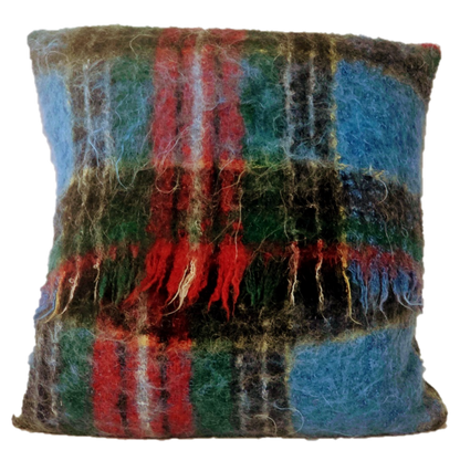 Square, Pure Mohair Cushion in Anderson Tartan.