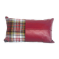 Tartan & Leather Lumbar Cushion - Anderson