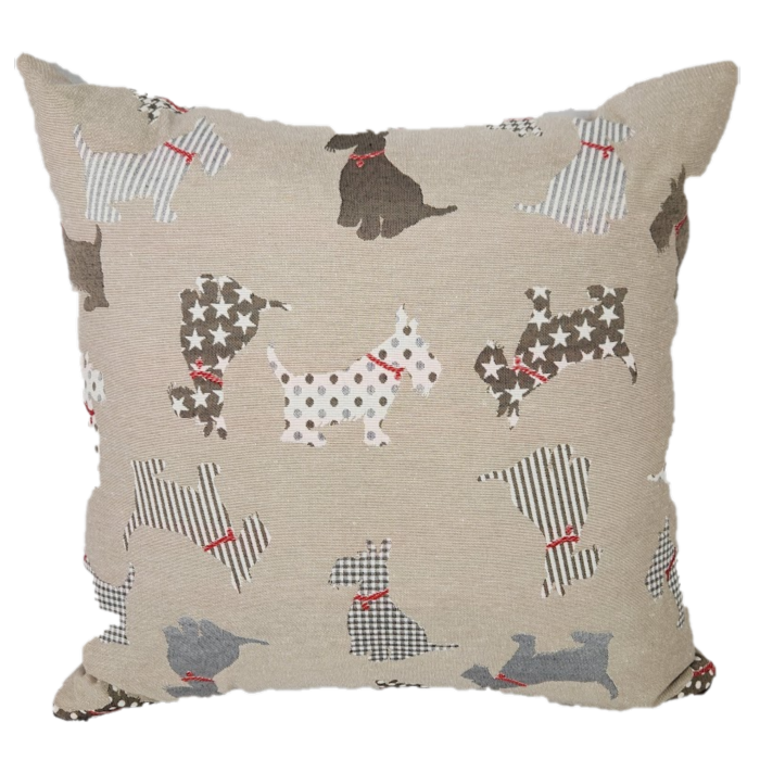 Square Scottie Dog Cushion