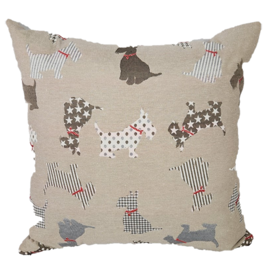 Square Scottie Dog Cushion