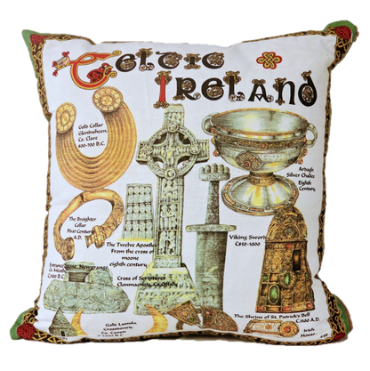 Celtic Ireland Large Linen Souvenir Cushion