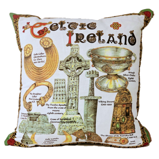 Celtic Ireland Large Linen Souvenir Cushion